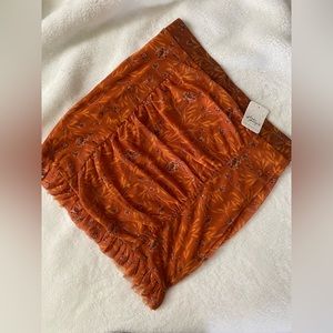 Free People Mini Skirt Orange Small